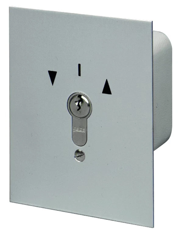 WTS - Standard - Schlüssel-Taster mit 2 Tast-Kontakten AB/AUF Alugehäuse, UP ,Wassergeschützt - Schutzart IP 54