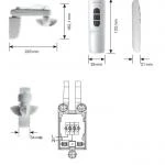 Becker - Centronic SunWindSet SWS541-II, Sonnen-Wind-Regen-Sensor Funk mit Handsender