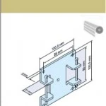 Plattenlager-L für B-Lasche L aus Metal - für Becker Rohrantriebe L44 bis L80 