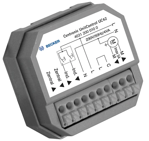 Becker - Centronic UnitControl UC42  Einzel und Gruppensteuergerät für Unterputzmontage