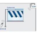 Becker Centronic SunWindSet SWS641-II ,Solar Sonnen-Wind-Sensor Funk mit Handsender