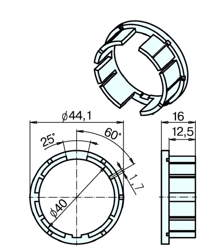 Adapterset  M40 Drive Wheel Universal für Nutwelle,für Rohrmotoren Becker Baureihe P Serie