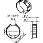 Adapterset für Achtkatwelle O-S40 ,für Hinderniserkennung  für Becker Rohrmotoren Baureihe P